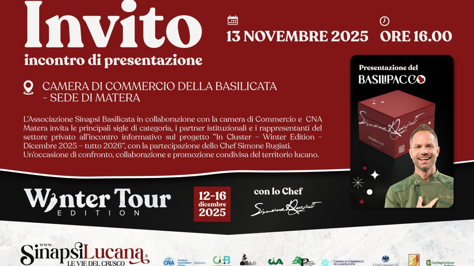 IN CLUSTER WINTER TOUR CON SIMONE RUGIATI